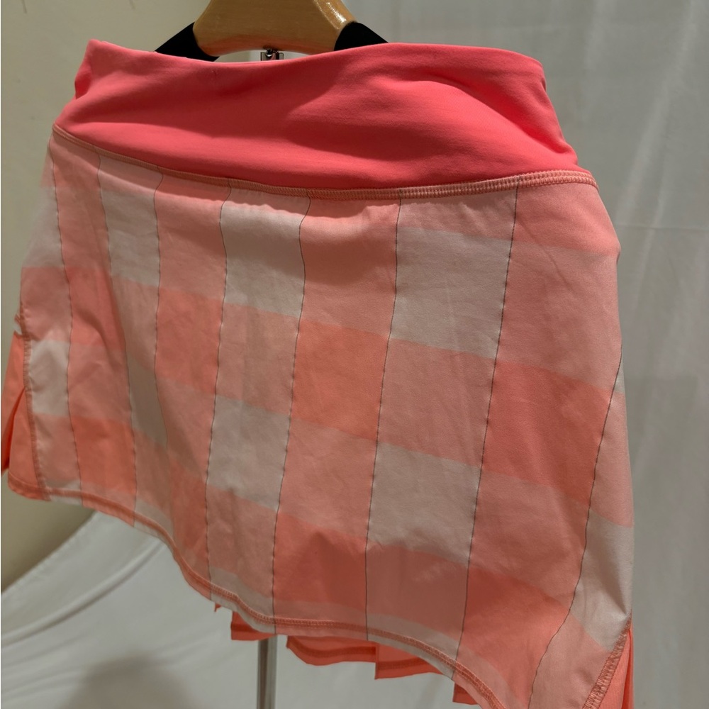 lululemon athletica Coral and Peach Pleated Skater Skirt - Picture 6 of 13